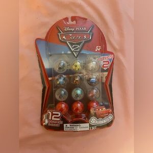 Disney Pixar Squinkies Cars 2 Series 2 Set of 12 with 3 mystery capsules